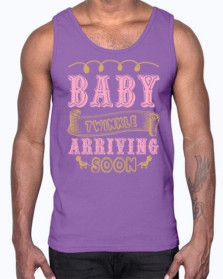 Baby Rwinkle arriving soon Style 30#- baby shower- Cotton Tank