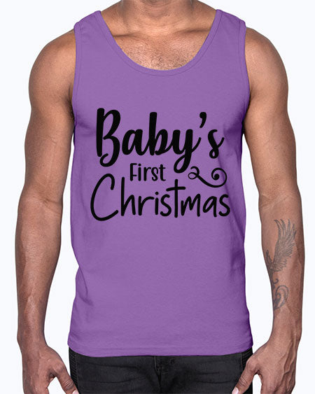Babys First Christmas 277#- baby- Cotton Tank