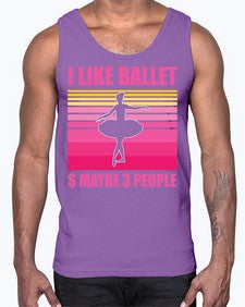 Ballerina i like ballet and ballet 63#- ballet- Cotton Tank