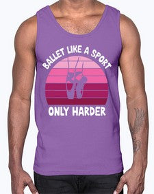 Ballet like a sport only ballet 74#- ballet- Cotton Tank