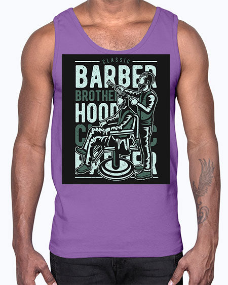 Barber Brotherhood587#- barber- Cotton Tank
