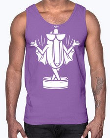 Bat hotdog 11#- cartoon food- Cotton Tank