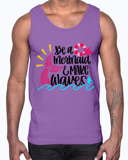 Be A Mermaid Make Waves Style 53#- summer- Cotton Tank