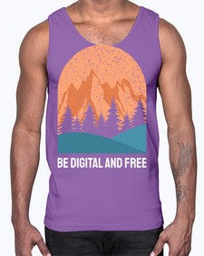 Be Digital and Free 27#- internet- Cotton Tank