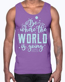 Be Where the World is Going 26#- internet- Cotton Tank