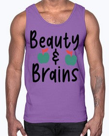 Beauty and Brains 18#- general school- Cotton Tank