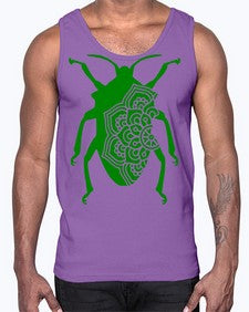 BeetleMandala 255#- mandala- Cotton Tank