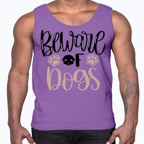 Beware Of Dogs Style 33#- dogs- Cotton Tank