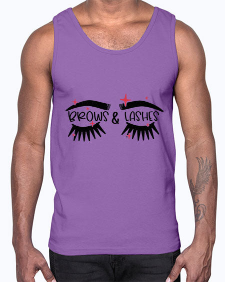 Brows Lashes Style 123#-makeup Cotton Tank