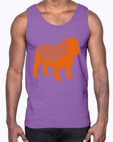 BulldogMandala 281#- mandala- Cotton Tank