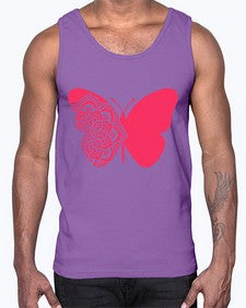 ButterflyMandala 292#- mandala- Cotton Tank