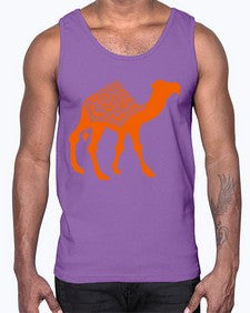 CamelMandala 295#- mandala- Cotton Tank