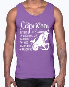 Capricorn 186#- capricorn- Cotton Tank