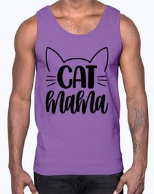 Cat Mama Style 84#- cats- Cotton Tank