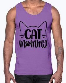 Cat Mommy Style 88#- cats- Cotton Tank