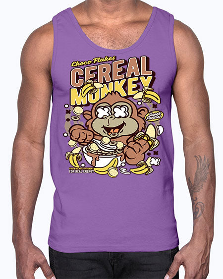 Cereal Monkey- monkey- Cotton Tank