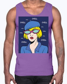Chill 329#- art pop art- Cotton Tank