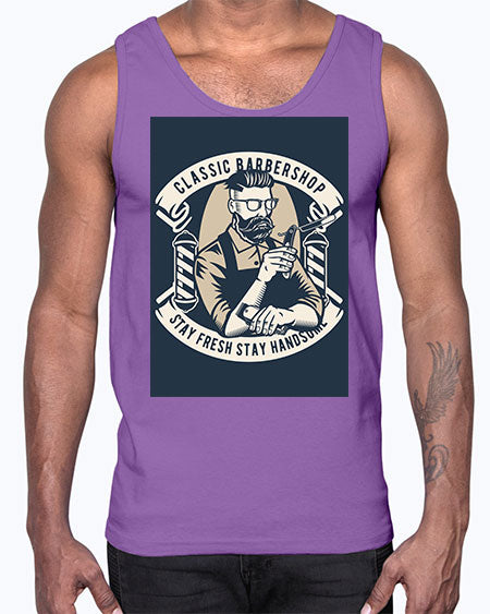 Classic Barber Shop657#- barber- Cotton Tank