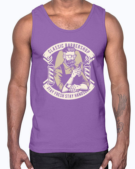 Classic Barber Shop658#- barber- Cotton Tank