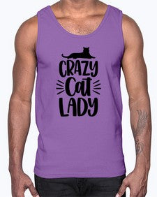 Crazy Cat Lady Style 92#- cats- Cotton Tank