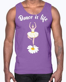 Dance is life ballet dancing ballet 97#- ballet- Cotton Tank