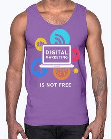 Digital Marketing is Not Free 23#- internet- Cotton Tank
