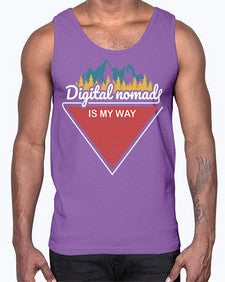 Digital Nomad is My Way 20#- internet- Cotton Tank