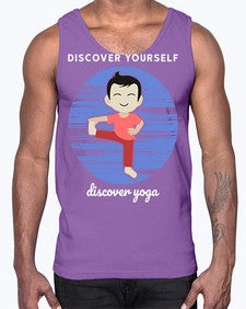 Discover Yourself Discover Yoga 199#- yoga- Cotton Tank