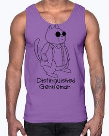 Distinguished Gentleman- cats- Cotton Tank