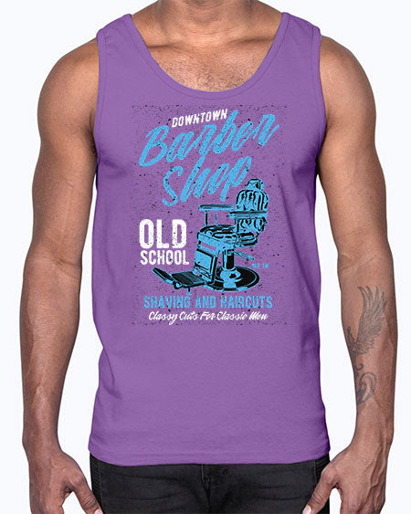 Downtown Barbershop730#- barber- Cotton Tank