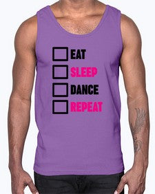 Eat sleep dance repeat 120#- ballet- Cotton Tank