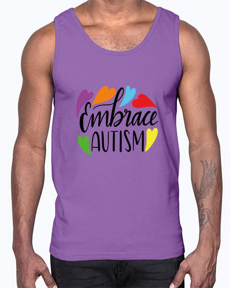 Embrace autism 485#- autism- Cotton Tank