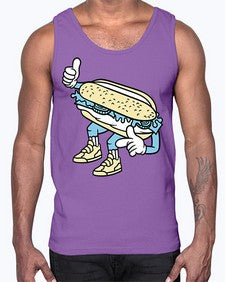 Enjoy bite me 119#- cartoon food- Cotton Tank