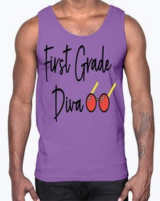 First Grade Diva 124#- first grade- Cotton Tank