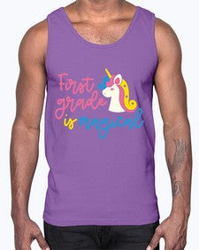 First Grade Is Magical 143#- first grade- Cotton Tank