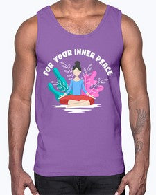 For Your Inner Peace 222#- yoga- Cotton Tank