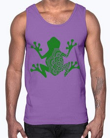 FrogMandala 465#- mandala- Cotton Tank