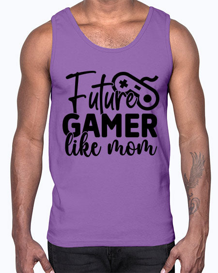 Future Gamer Like Mom 313#- kids- Cotton Tank