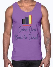 Game Over Back to School 216#- general school- Cotton Tank