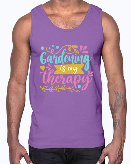 Gardening is my therapy Style 66#- summer- Cotton Tank