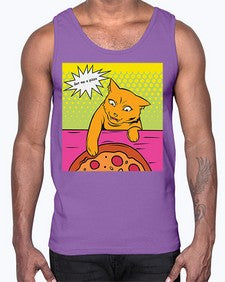 Get Me a Pizza 481#- art pop art- Cotton Tank