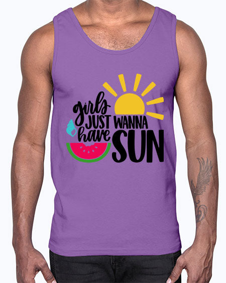 Girls Just Wanna Have Sun Style 44#- summer- Cotton Tank