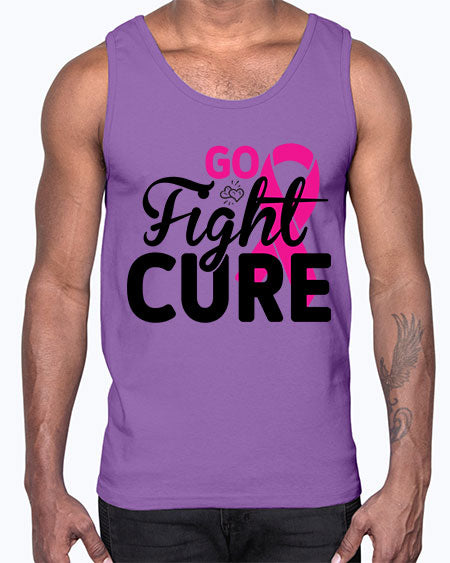 Go Fight Cure 23#- breast cancer- Cotton Tank
