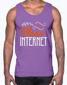 God bless internet 77#- internet- Cotton Tank