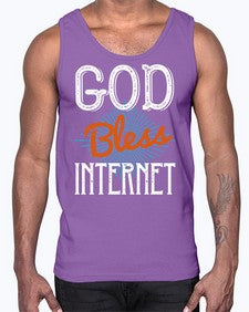 God bless internet 78#- internet- Cotton Tank
