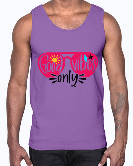 Good Vibes Only Style 42#- summer- Cotton Tank