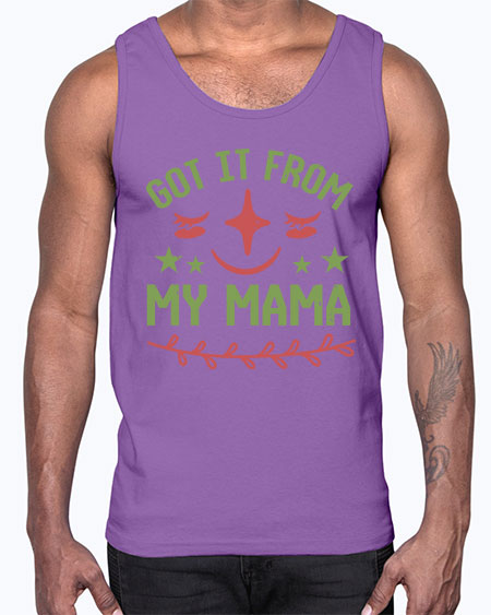 Got it from my mama Style 84#- baby shower- Cotton Tank