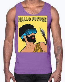Hallo Future 497#- art pop art- Cotton Tank