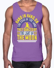 Hand in hand on the edge of the sand they danced by the light of the moon 21#- dance2- Cotton Tank