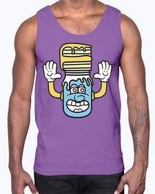 Happy me 136#- cartoon food- Cotton Tank